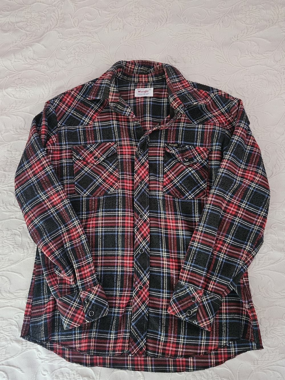 Vintage Wrangler Plaid Flannel Shirt